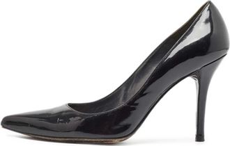 Stuart Weitzman Pumps in pelle verniciata con tacco a stiletto 105mm - Nero
