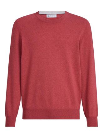 Brunello Cucinelli Maglione girocollo - Rosso