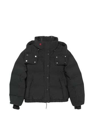 Perfect Moment Black Moments Star Embroidery Hooded Down Jacket