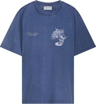 Filling Pieces T-shirt Grammophone - Heren - T-shirts - Blauw - L - Katoen - Tops
