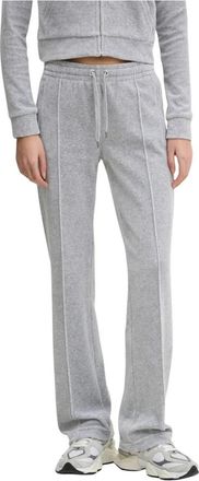 Juicy Couture Pantaloni Tuta in Velour con Diamante - - Trousers - Donna - Grigio - L