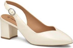 Johnston & Murphy Vicki Slingback Pump in Bone Italian Pearlized at Nordstrom Rack, Size 10