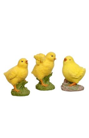 Mark Roberts Flocked Chicks, Set of 3 in Yellow at Nordstrom