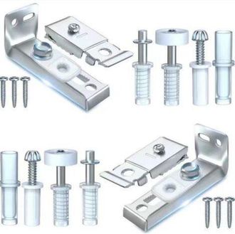 OEM Kit De Herrajes Para Puertas Correderas Plegables, Juego De Reparaci&oacute;n Para Puertas Correderas Sobre Riel Con Un Soporte Superior E Inferior