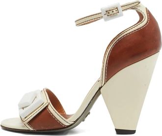 Dolce & Gabbana Leren sandalen - Bruin