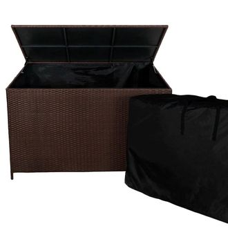 MonsterShop Rattan Storage Box 582L - Brown