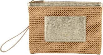 Pourchet Cassis Clutch - Dames - Clutches - Oranje - ONE Size - Leer - Tassen