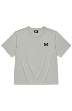 Dalix Butterfly Relaxed Midweight Jersey Tee in Storm Gray at Nordstrom, Size Xx-Large