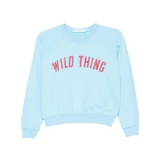 Mother The Concert Wild Thing Sweatshirt - Dames - Sweatshirts - Blauw - M - Katoen - Hoodies & sweatvesten