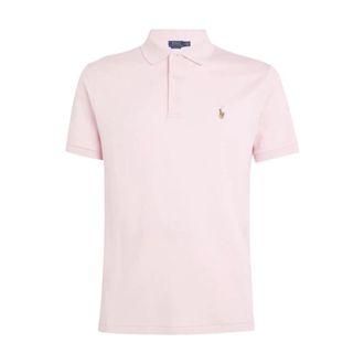 Polo Ralph Lauren Polo Shirts, male, Pink, Size: XL Short Sleeve Polo Shirt