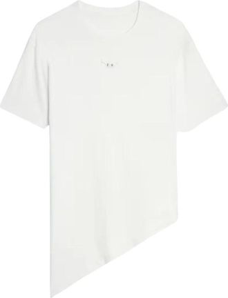 Zadig&Voltaire Edda Asymmetrisch T-shirt - Dames - T-shirts - Wit - L - Katoen - Tops