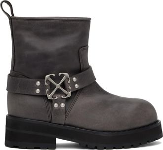 ミドルブーツ OFF WHITE Women Boots OWID033S23LEA001 1010 Black Off-white: Black Leather Boots now up to −86% | Stylight