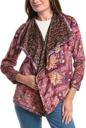 Johnny Was Petite Joan Wrap Binded Sherpa Reversible Jacket