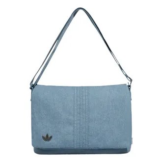 adidas Originals Embossed Trefoil Logo Shoulder Bag Sky Blue LD6378
