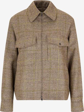 Antonelli Kurze karierte Wolljacke Hebo