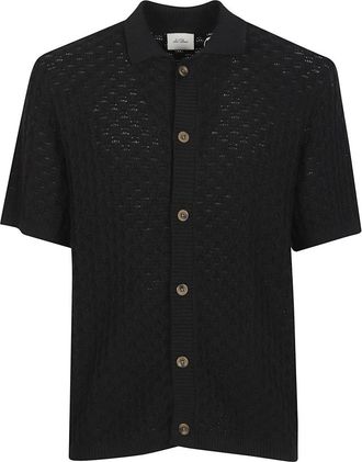 Les Deux Short Sleeve Shirts - Heren - Korte mouwen Overhemden - Zwart - L - Overhemden