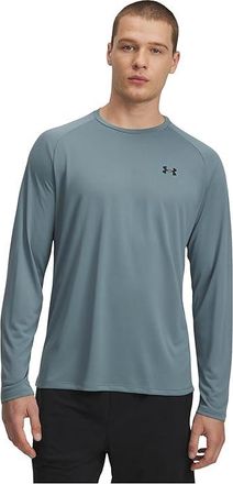 Under Armour UA Tech 2.0 Long Sleeve Mens Clothing Jasper Blue/Black : LG Tall, Polyester