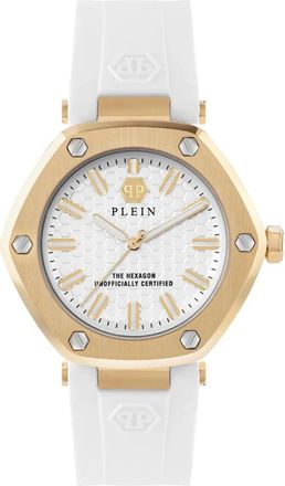 Philipp Plein Hexagon Dameshorloge - Dames - Horloges - Geel - ONE Size - Accessoires