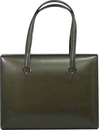Loewe Postal Bag Leather Brown Leather Bag (Pre-Owned)