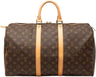 Louis Vuitton Pre-owned Weekend Bags, female, Brown, Size: ONE SIZE Pre-owned Keepall 45