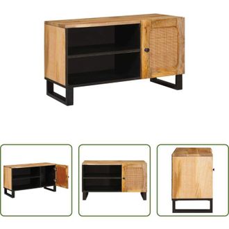 vidaXL vidaXL Credenza - Mobile TV Marrone 80 x 33 x 46 cm Legno di mango massello