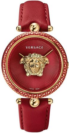 Versace Palazzo Quartz Red Dial Ladies Watch VCO120017