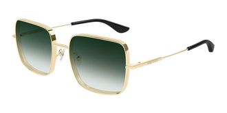 Alexander McQueen AM0564S 003 Womens Sunglasses Gold Size 55