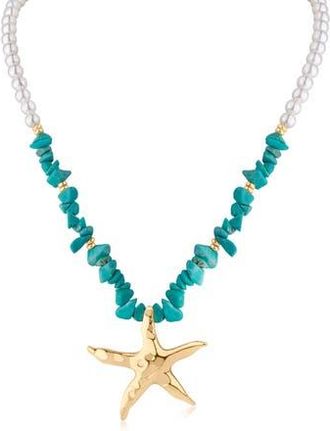 Jardin Starfish Pendant Necklace in Turquoise/Gold at Nordstrom Rack
