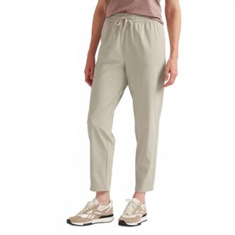 Eddie Bauer Departure Stretch Tie-Front Ankle Pants In Pumice