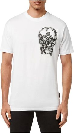Philipp Plein T-Mtk5827 T-Shirt - Heren - Tops - Wit - Maat: L