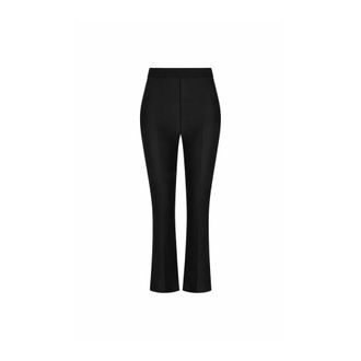 Elisabetta Franchi Crepe Cropped Broeken - Dames - Wijde Broeken - Zwart - XL - Polyester - Broeken