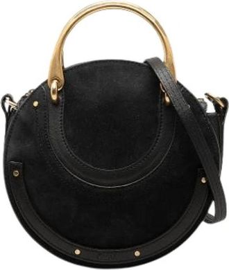 Chlo&eacute; Pre-owned Pixie - Dames - Vintage Schoudertas - Zwart - ONE Size - Leer - Vintage