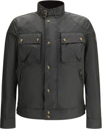Belstaff Katoenen Jas met Uniek Design - Heren - Zomerjassen - Zwart - M - Katoen - Jassen