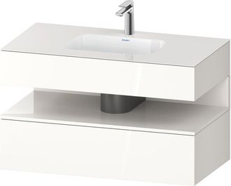 Duravit Qatego Lavabo Encastrado Con Base De Lavabo Consola, - Duravit