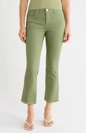 Democracy High-Rise Crop Jeans in Willow Green at Nordstrom Rack, Size 10