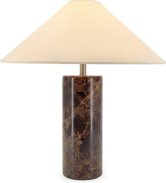Brightech Runo Table Lamp - Brown Marble