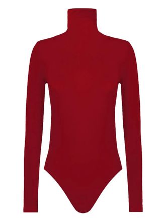 Wolford virgin wool blend bodysuit - women - Elastane/Virgin Wool/Polyamide - L - Red