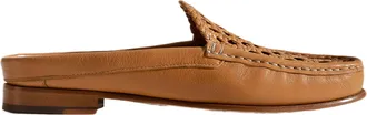 Hereu Perforated Leather Mules With Slip-On Design