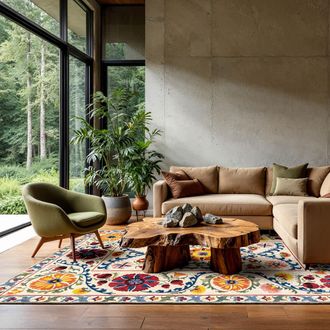 Louis De Poortere Alfombra lavable interior/exterior amarillo 170x240