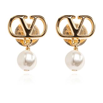 Valentino Garavani VLogo Signature Oorbellen - Dames - Oorbellen - Geel - ONE Size - Accessoires