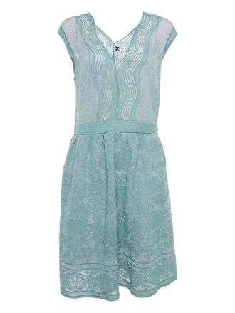Missoni Abito in maglia lurex con conchiglie - Blu