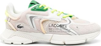 Lacoste low-top sneakers - men - Fabric/Calf Leather/Fabric/Rubber - 11.5 - Neutrals