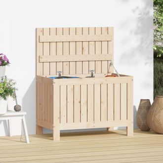 vidaXL Vidaxl - Contenitore da Giardino 76x42,5x54 cm in Legno Massello di Pino
