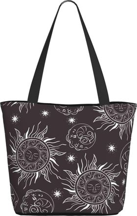 AOOEDM Sun With Moon Ladies Shopping Bag 13x11x7in.The Perfect ValentineS Day Gift.It Is The Best ValentineS Day Gift For Mom, Daughter, Wife,Etc