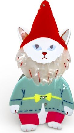Centinelle Cat Garden Gnome Hair Claw in Red at Nordstrom