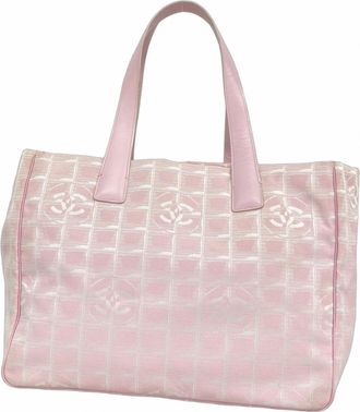Chanel Pink Nylon Tote Bag (Pre-Owned)