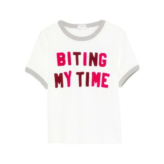 Mother T-Shirts, female, White, Size: XS Itty Bitty Ringer