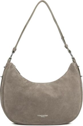 Lancaster Grote Schoudertas - Dames - Schoudertassen - Grijs - ONE Size - Leer - Tassen