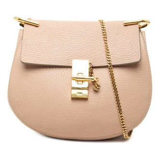 Chlo&eacute; Pre-owned Chloe Small Grained Lambskin Drew Crossbody Ladies KB490WYKW7Q2L5WT