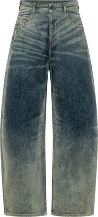 Diesel 1987 D-Khelz Jeans - Dames - Loose Fit Jeans - Blauw - W25 - Denim - Jeans